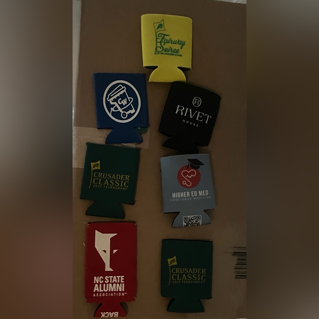 Set Of 7 New Koozies Can Coolers